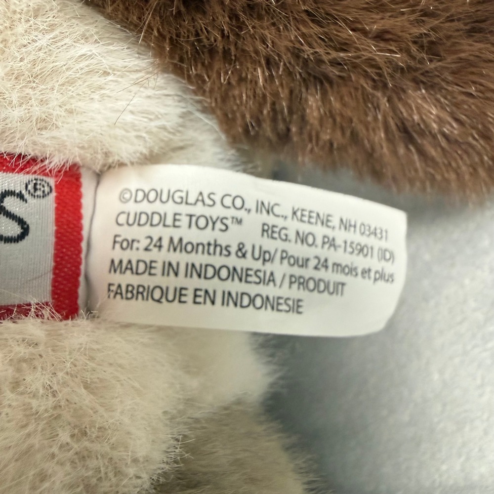 Douglas Cuddle Toy Siamese Cat Plush Stuffed Animal Cream Brown 4390 12 inch - Picture 6 of 9